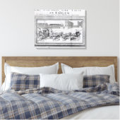 Allegory of the Dangers of Low Church Canvas Afdruk (Insitu (Slaapkamer))