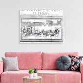 Allegory of the Dangers of Low Church Canvas Afdruk (Insitu (Woonkamer))