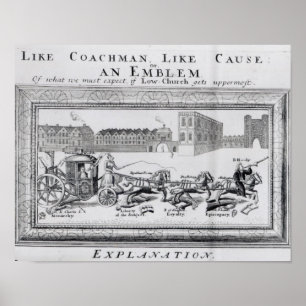 Allegory of the Dangers of Low Church Poster