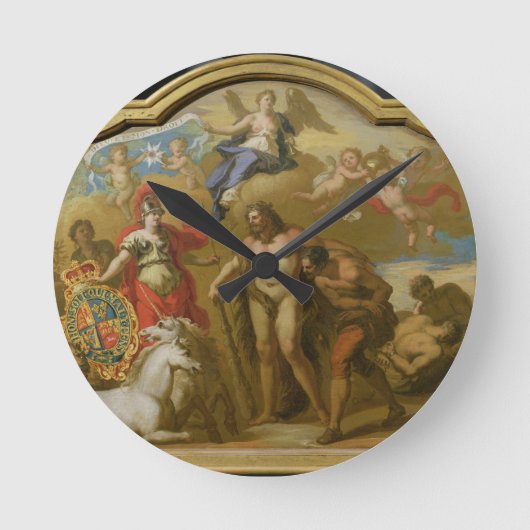 Allegory of the Power of Great Britain by Land, de Ronde Klok (Voorkant)