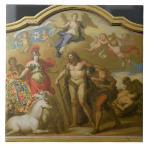 Allegory of the Power of Great Britain by Land, de Tegeltje
