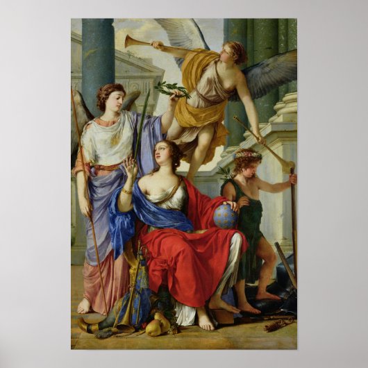 Allegory of the Regency of Anne of Austria 1648 Poster (Voorkant)