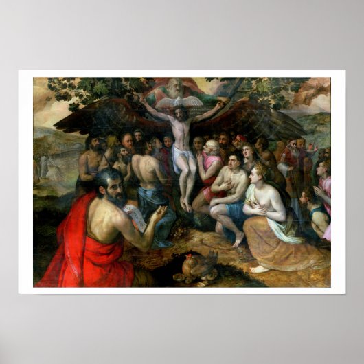Allegory of the Trinity (olie op het paneel) Poster (Voorkant)