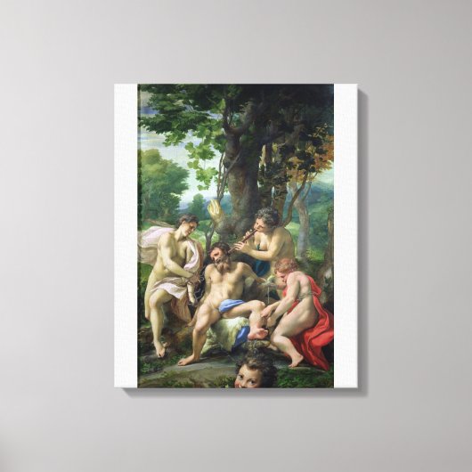 Allegory of the Vices, 1529-30 Canvas Afdruk (Voorkant)