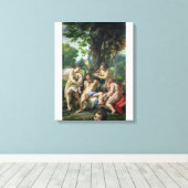 Allegory of the Vices, 1529-30 Canvas Afdruk (Insitu (Houten vloer))