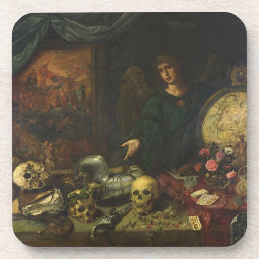 Allegory of Vanity, 1650-60 (olie op doek) Bier Onderzetter (Voorkant)