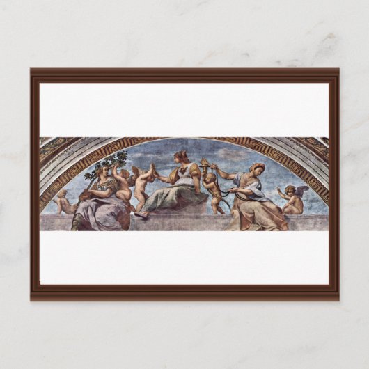 Allegory of Virtuous by Raffael (beste kwaliteit) Briefkaart (Voorkant)