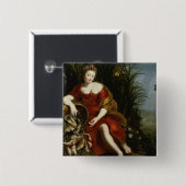 Allegory of Water Vierkante Button 5,1 Cm (Voorkant /achterkant)