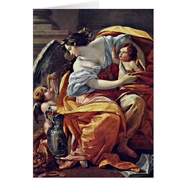 Allegory of Wealth van Simon Vouet (Voorkant)