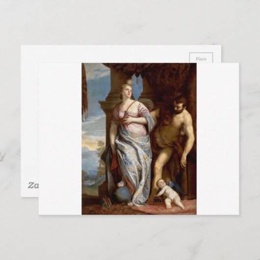 Allegory of Wisdom and Sterth van Paolo Veronese Briefkaart (Voorkant / Achterkant)