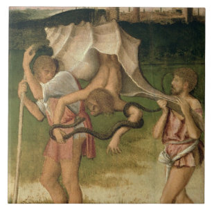 Allegory of Wisdom (olie op het paneel) Tegeltje