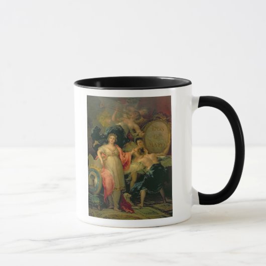 Allegory van de stad Madrid, 1810 Mok (Rechts)
