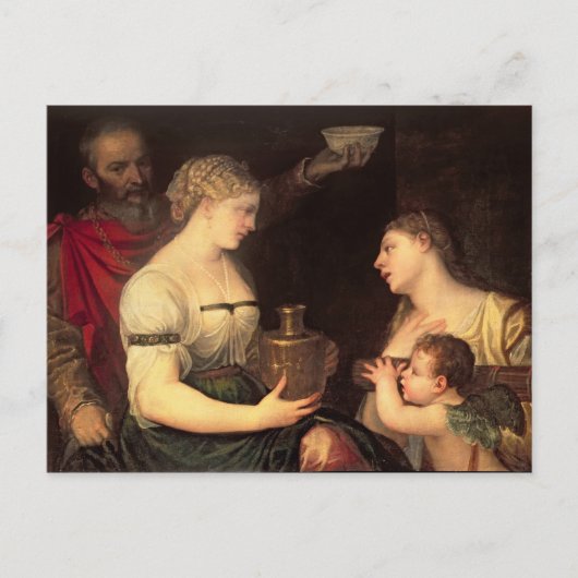 Allegory van het gehuwde leven briefkaart (Voorkant)