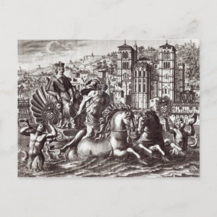Allegory's viering briefkaart