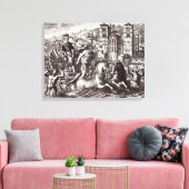 Allegory's viering canvas afdruk (Insitu (Woonkamer))