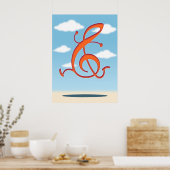 Allegro Clef Poster (Keuken)
