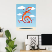 Allegro Clef Poster (Thuiskantoor)