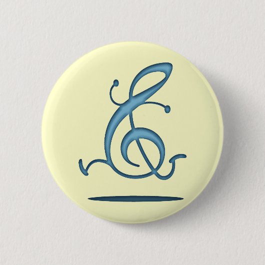 Allegro Clef Ronde Button 5,7 Cm (Voorkant)