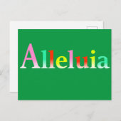 Alleluia - Bericht van Pasen en Hoop Briefkaart (Voorkant / Achterkant)