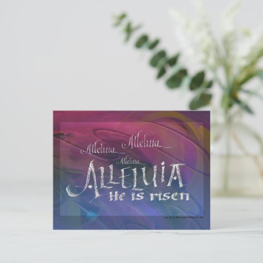 Alleluia Briefkaart (Staand voorkant)