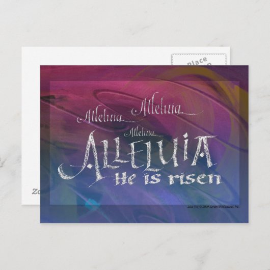 Alleluia Briefkaart (Voorkant / Achterkant)