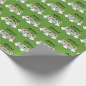 Alleluia! Cartoon Choir of Angels Christmas Cadeaupapier (Hoek)