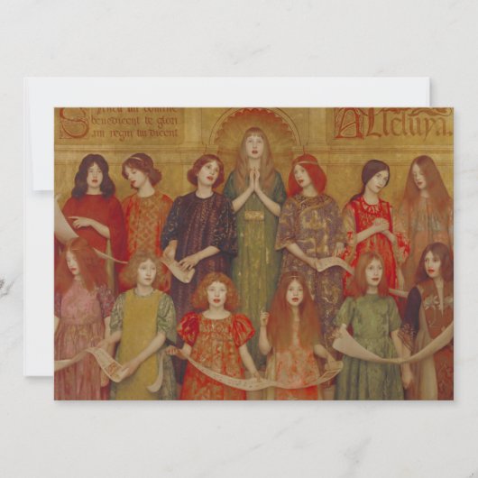 Alleluia (door Thomas Cooper Gotch) Kaart (Voorkant)