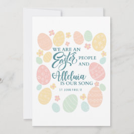Alleluia Happy Easter Eggs Feestdagenkaart