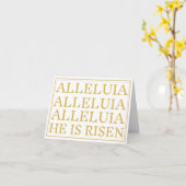 Alleluia Katholieke Paasgroet Kaart (Gele Bloem)