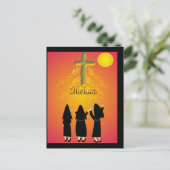 "Alleluia" katholieke religieuze cadeaus Briefkaart (Staand voorkant)