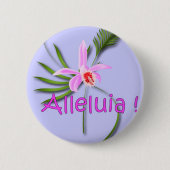 Alleluia mp ronde button 5,7 cm (Voorkant)