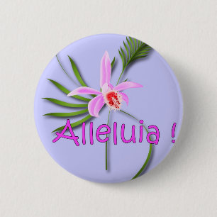 Alleluia mp ronde button 5,7 cm