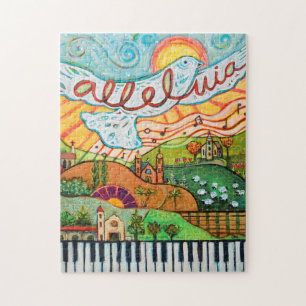 Alleluia Musical Landschap Jigzaag Puzzle Legpuzzel