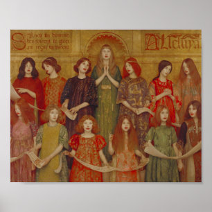 Alleluia (van Thomas Cooper Gotch) Poster