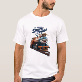 Allemaal aan boord... De snacktrein T-shirt