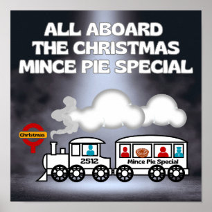 Allemaal aan boord van de Christmas Mince Pie Spec Poster