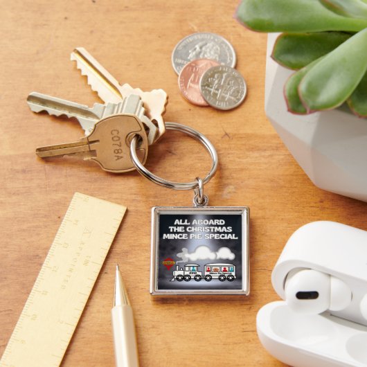 Allemaal aan boord van de Christmas Mince Pie Spec Sleutelhanger (Bureau)