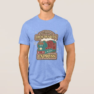 Allemaal aan boord van de HOGWARTS™ Express Kerstk Tri-Blend Shirt