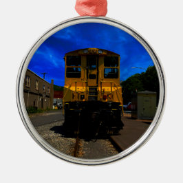 Allemaal aan boord van de Trein Metalen Ornament