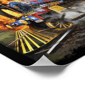 Allemaal aan boord van de Trump Train Grappige Don Poster (Hoek)