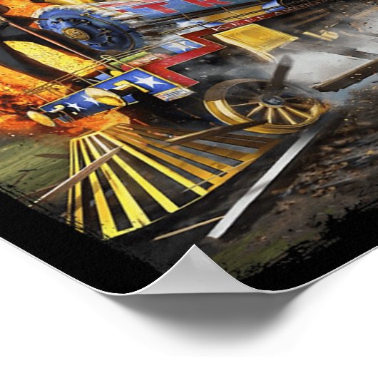 Allemaal aan boord van de Trump Train Grappige Don Poster (Hoek)