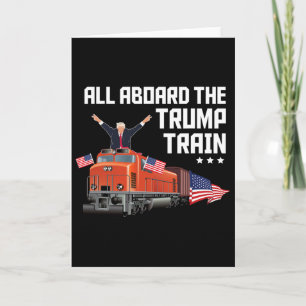 Allemaal Aan Boord Van De Trump Trein Amerika Patr Kaart