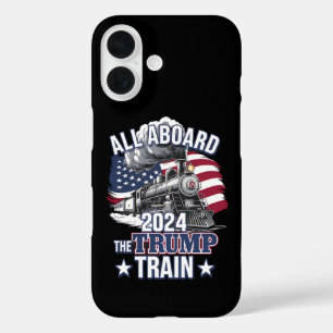 Allemaal Aan Boord Van De Trump-Trein Trump 2024 P iPhone 16 Hoesje