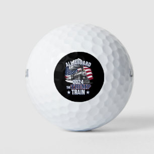 Allemaal aan boord van de Trump Trein Trump 2024 P Golfballen