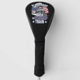 Allemaal Aan Boord Van De Trump-Trein Trump 2024 P Golfheadcover
