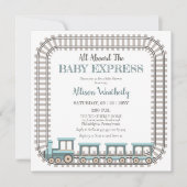 Allemaal aan boord van het Baby Express Train Boy  Kaart (Voorkant)