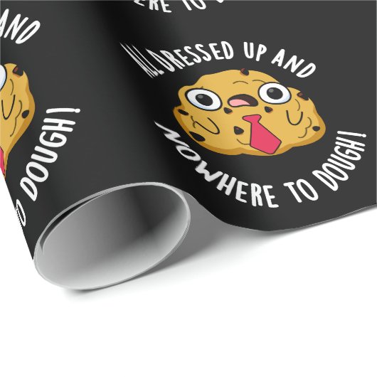 Allemaal aangekleed en nergens om deeg te bakken cadeaupapier (Rol Hoek)