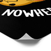 Allemaal aangekleed en nergens om deeg te bakken poster (Hoek)