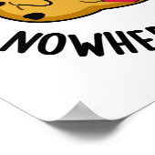 Allemaal aangekleed en nergens om deeg te bakken poster (Hoek)