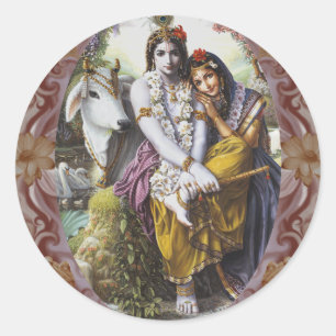 Allemaal aantrekkelijk koppel ronde sticker